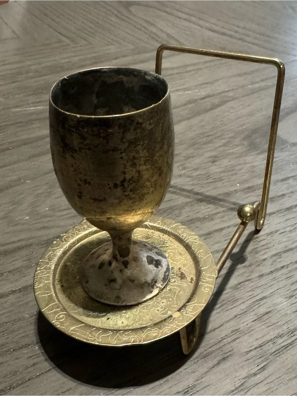 Leonard Silver Company Goblet set with display stand